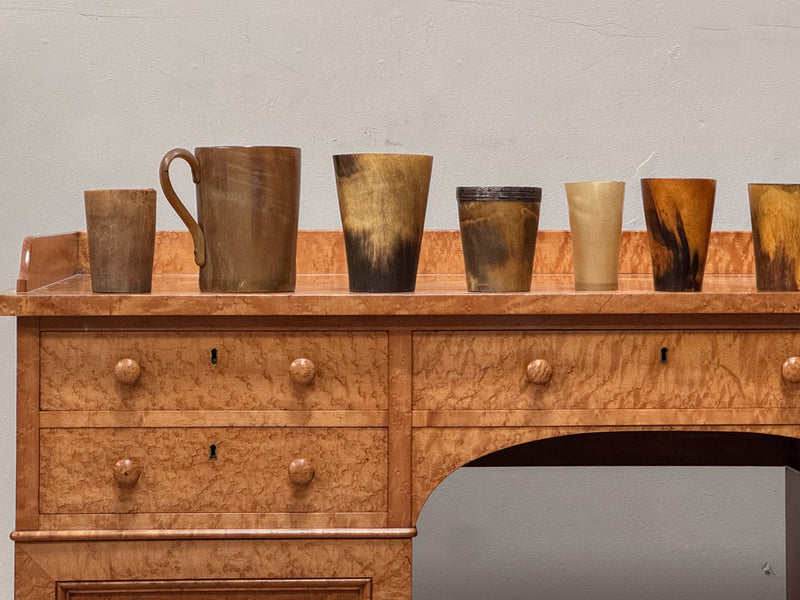 A 19th Century Birds Eye Maple Desk