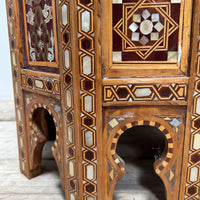 An Pair of Early 20th Century Syrian Inlaid Pedestal Tables