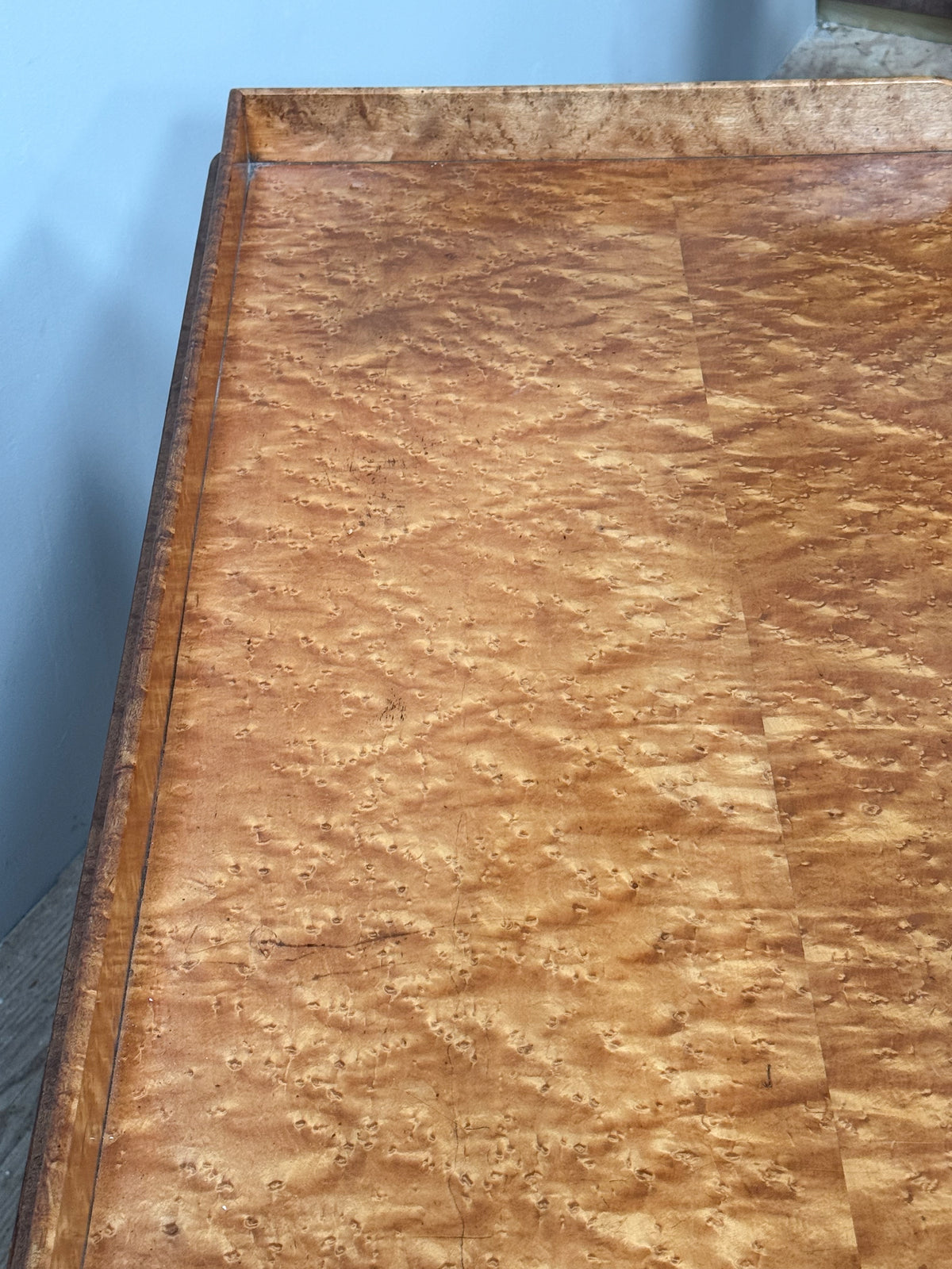 A 19th Century Birds Eye Maple Desk