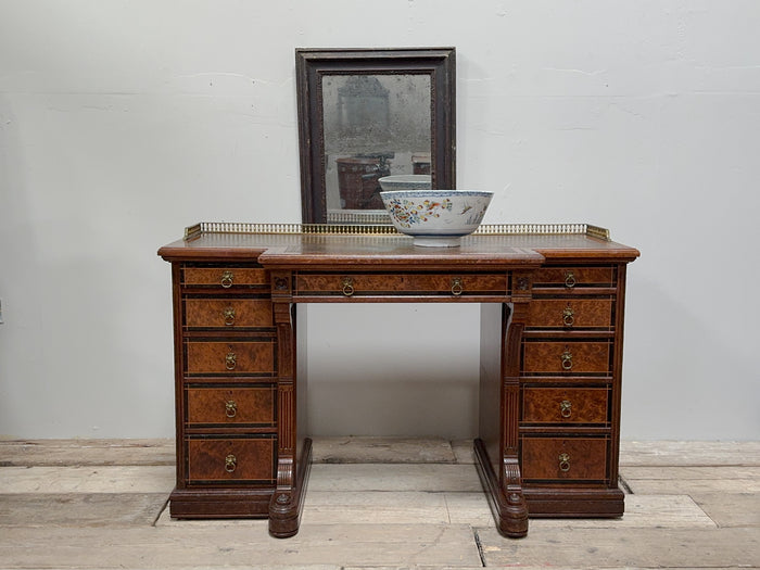 A 19th Century Gillows Amboyna Breakfront Library Desk