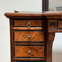 A 19th Century Gillows Amboyna Breakfront Library Desk