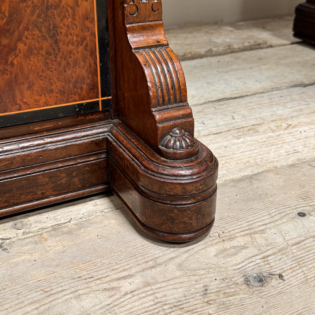 A 19th Century Gillows Amboyna Breakfront Library Desk