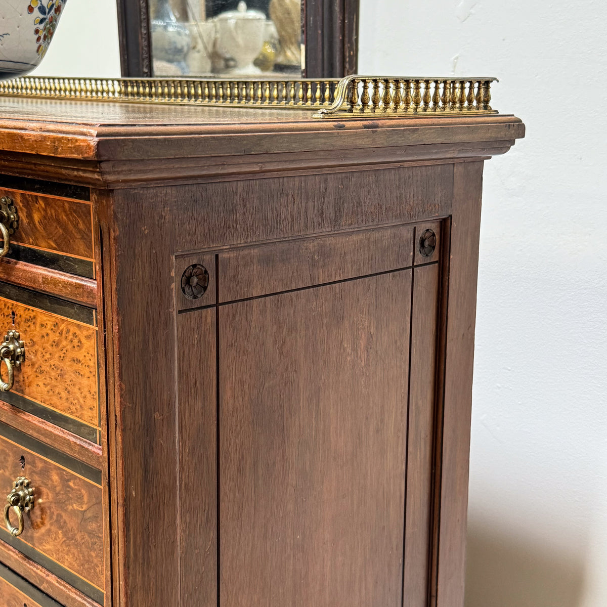 A 19th Century Gillows Amboyna Breakfront Library Desk