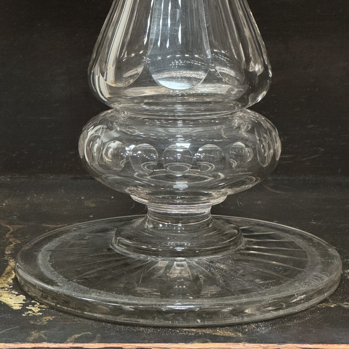 A 19th Century Cut Glass Lamp