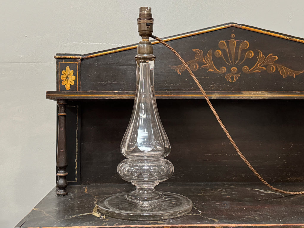 A 19th Century Cut Glass Lamp