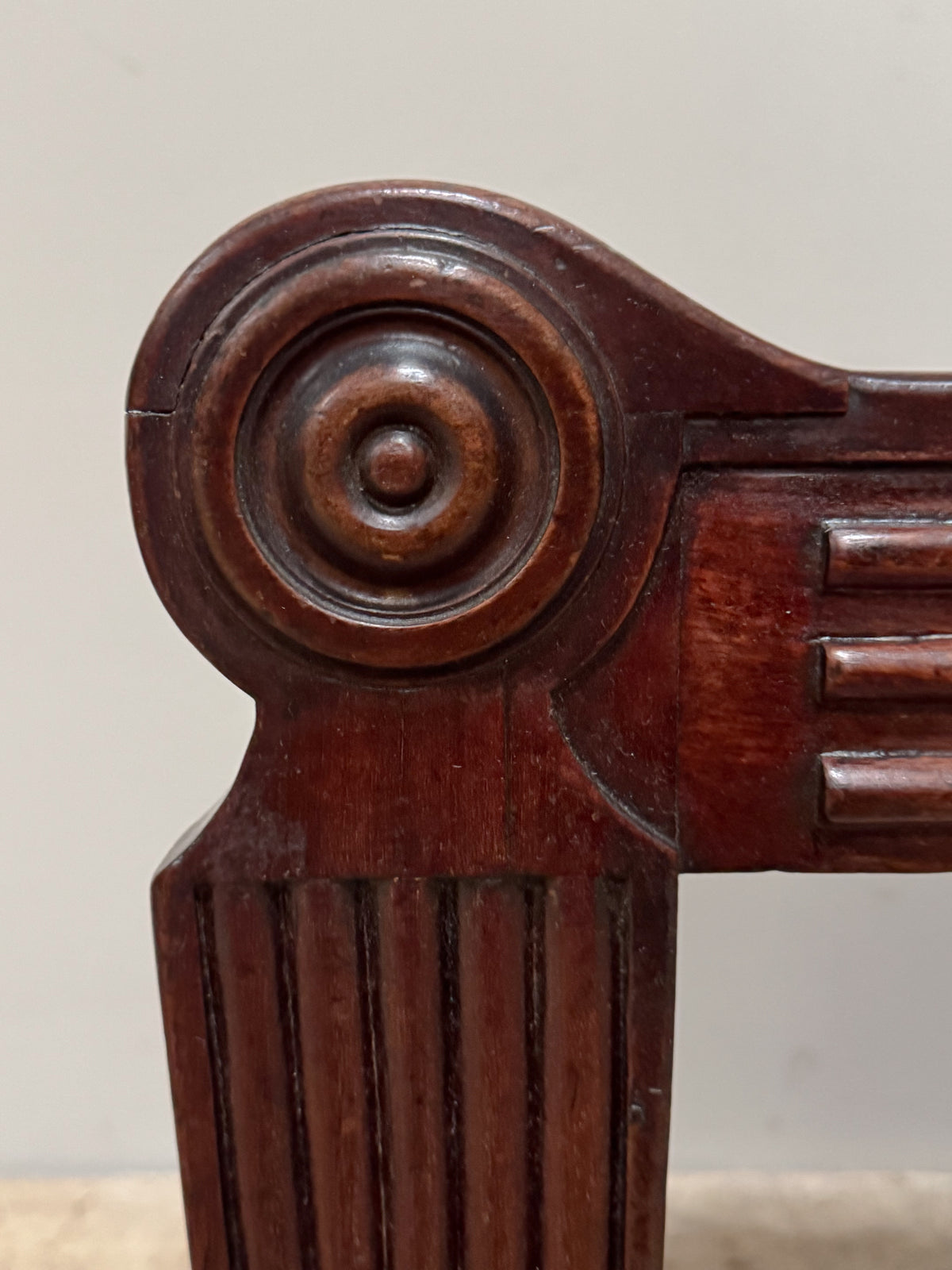 A Regency Mahogany Hall Bench in the manner of Charles Heathcote Tatham