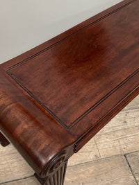 A Regency Mahogany Hall Bench in the manner of Charles Heathcote Tatham