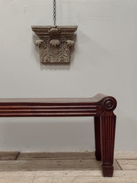 A Regency Mahogany Hall Bench in the manner of Charles Heathcote Tatham