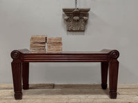 A Regency Mahogany Hall Bench in the manner of Charles Heathcote Tatham