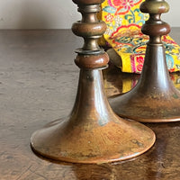 A Pair of Early 19th Century Brass Candlesticks