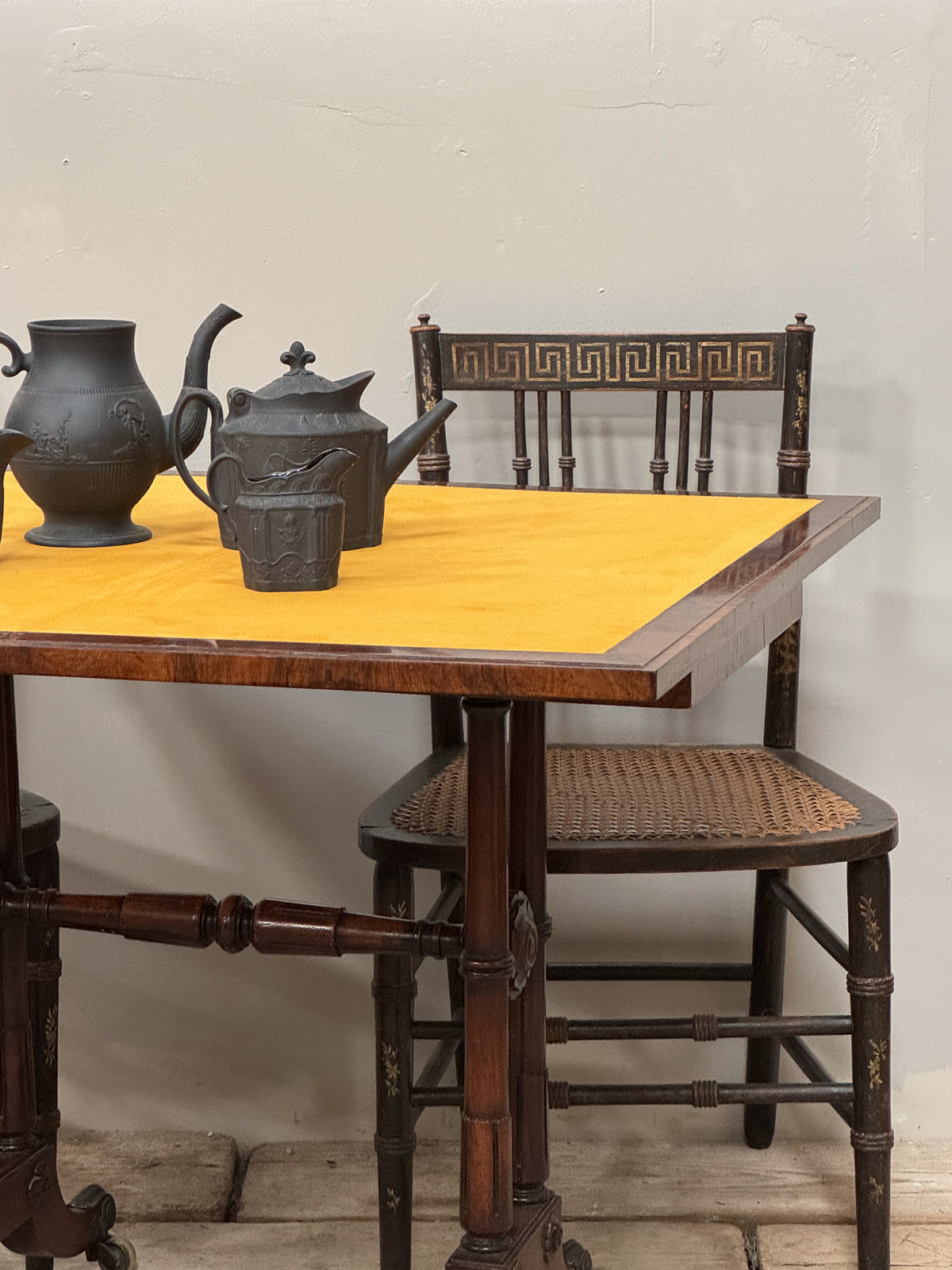 A Late Regency Rosewood Card Table attributed to George Bullock