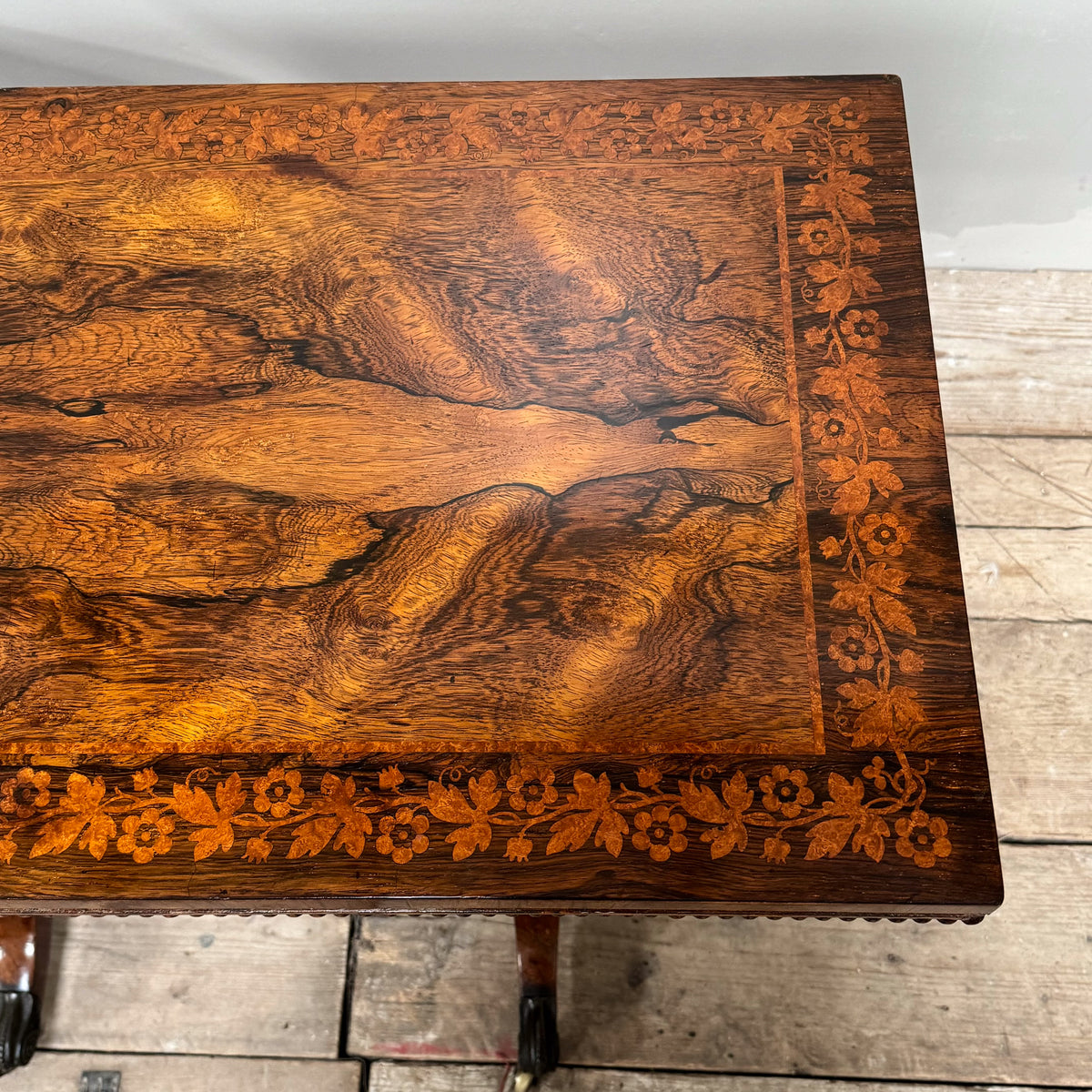 A Late Regency Rosewood Card Table attributed to George Bullock