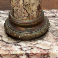 A Mid 19th Century Marble Column Lamp