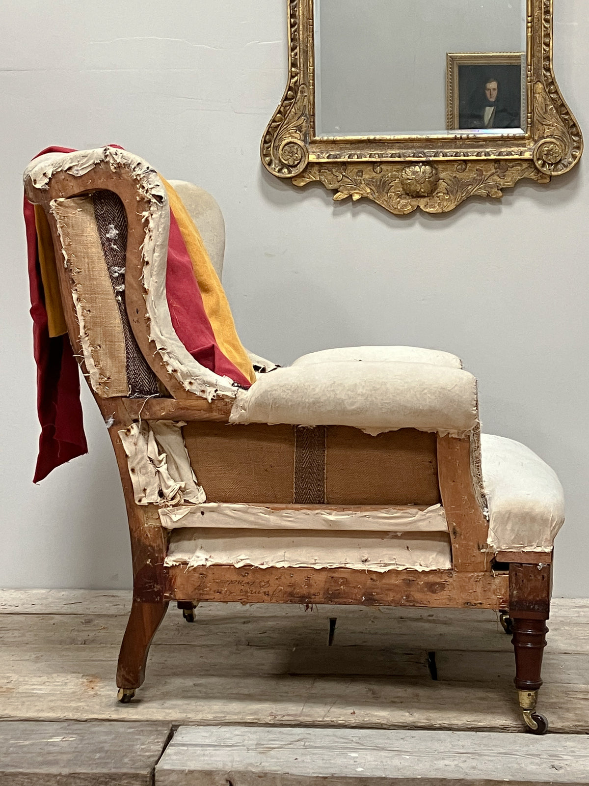 A 19th Century Wingback Armchair