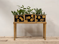 A Late 19th Century Brass & Japanese Lacquer Jardinieré