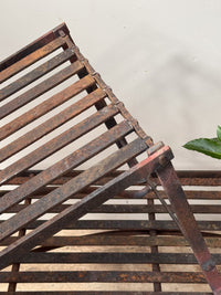 A Pair of Wrought Iron Strapwork Benches