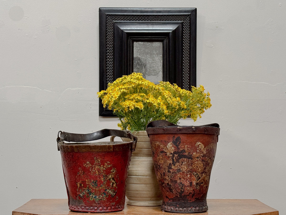 19th Century Leather Fire Buckets