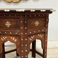 A Late 19th Century Inlaid Hoshiarpur Table