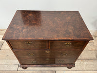 A William & Mary Oyster Veneered Chest of Drawers