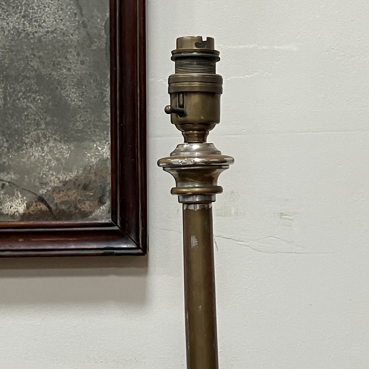 A Late 19th Century Tall Bronze Lamp