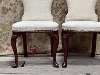 A Pair of George II Walnut Side Chairs