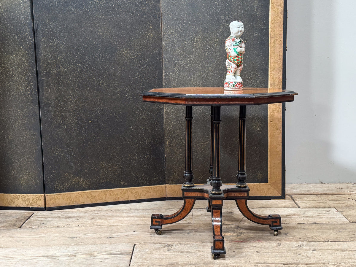 A 19th Century Amboyna Side Table attributed to Holland & Sons