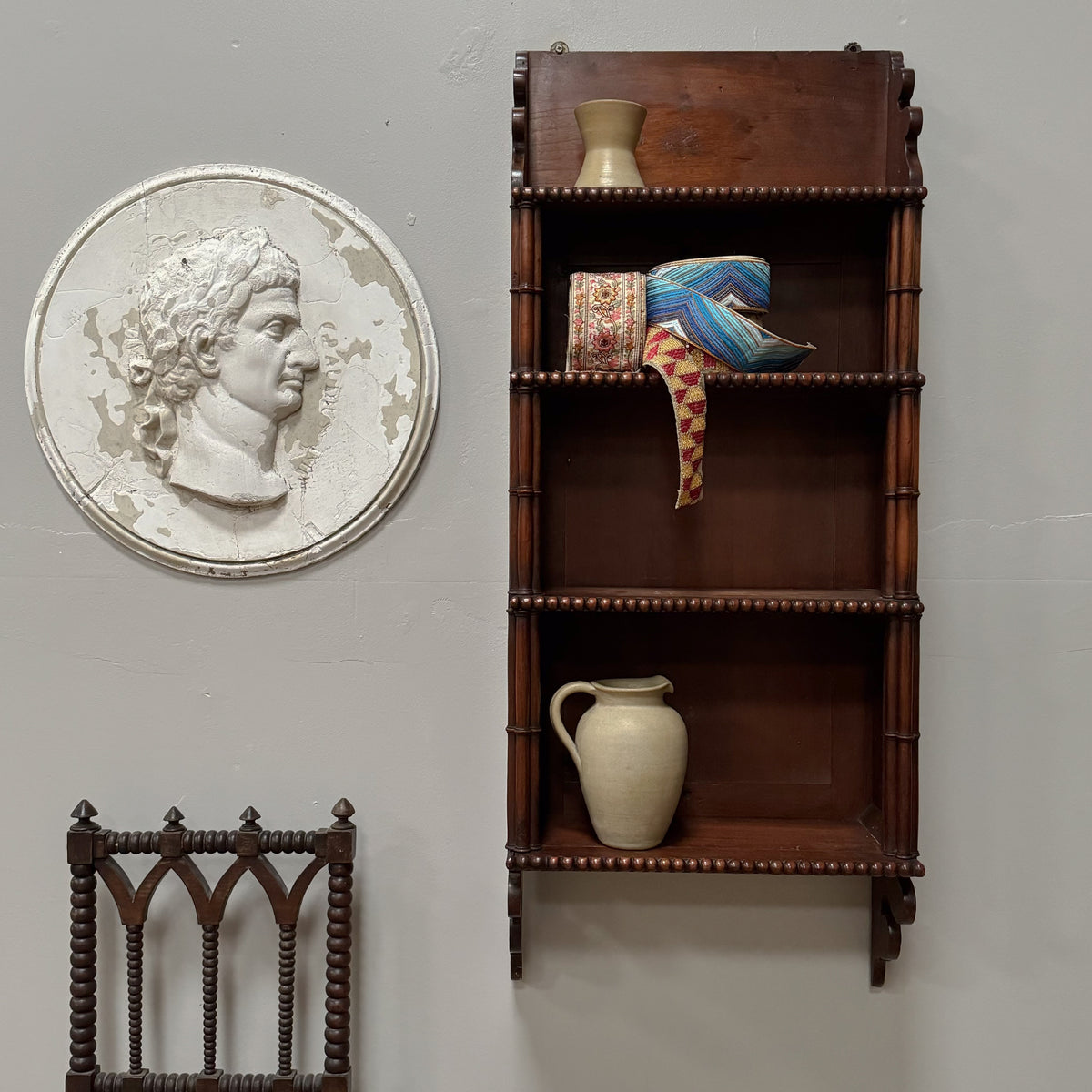 Mid 19th Century Mahogany Hanging Shelves