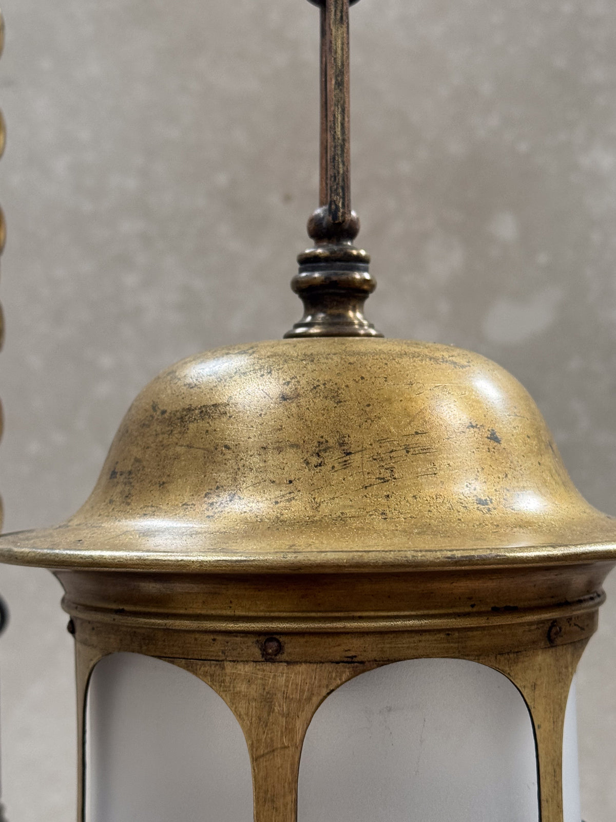 A Pair of Arts & Crafts Brass Lanterns