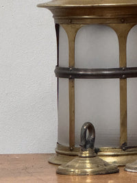 A Pair of Arts & Crafts Brass Lanterns