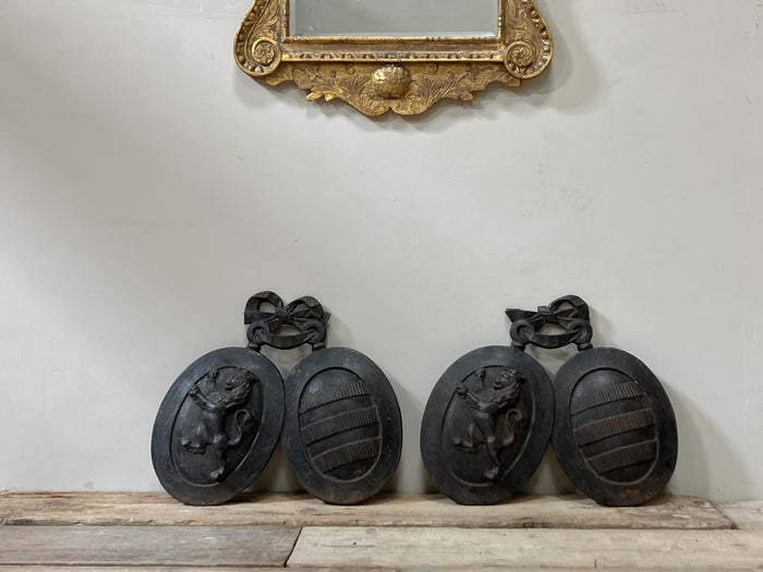 A Pair of Irish 19th Century Heraldic Shields