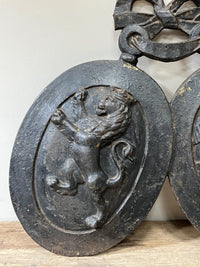 A Pair of Irish 19th Century Heraldic Shields