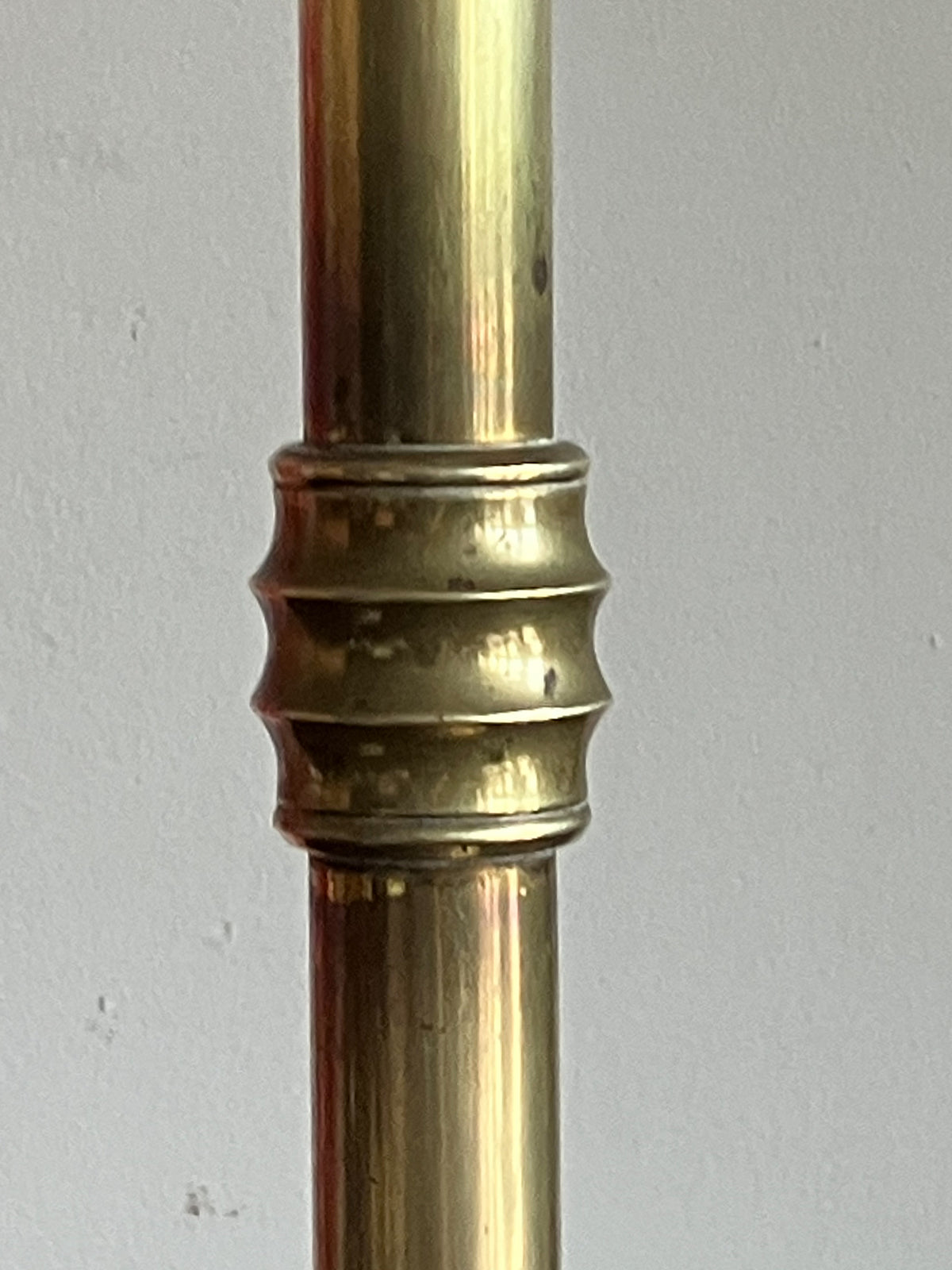 A 19th Brass Telescopic Lamp