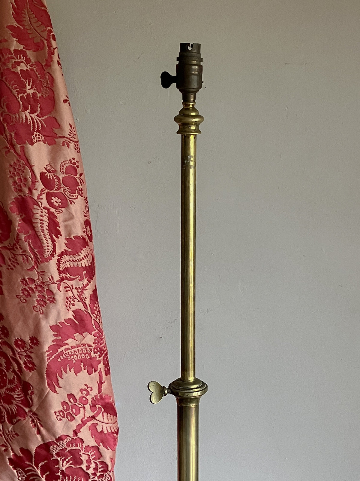 A 19th Brass Telescopic Lamp