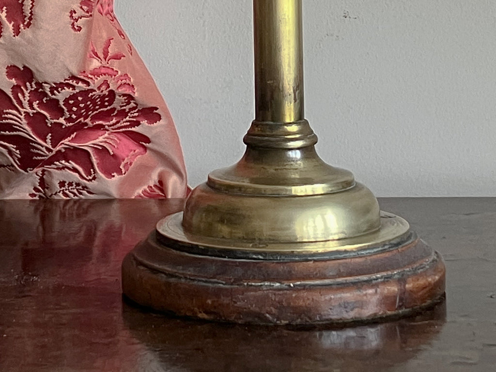 A Smaller 19th Century Brass Telescopic Lamp