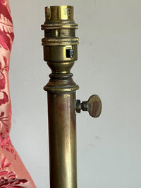 A Smaller 19th Century Brass Telescopic Lamp