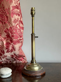 A Smaller 19th Century Brass Telescopic Lamp