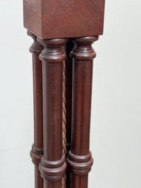 A Pair of Mahogany Cluster Column Lamps