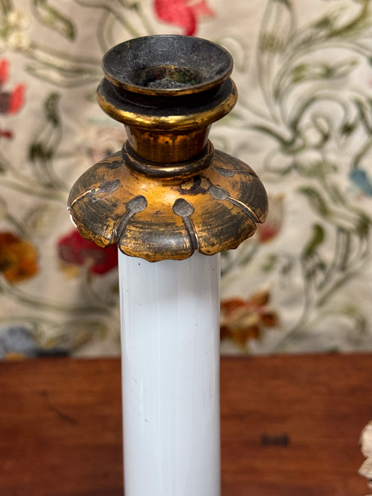 A 19th Century Opaline Glass and Gilt Bronze Lamp