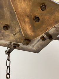 An Early 20th Century Brass Ceiling Light