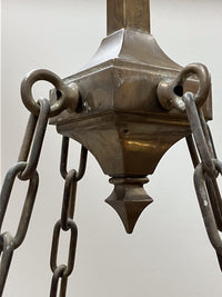 An Early 20th Century Brass Ceiling Light