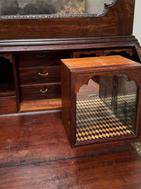 A George II Mahogany Secretaire Bookcase