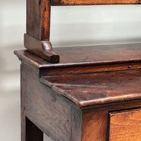 An 18th Century Oak Pot Board Dresser and Rack