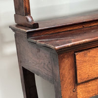 An 18th Century Oak Pot Board Dresser and Rack