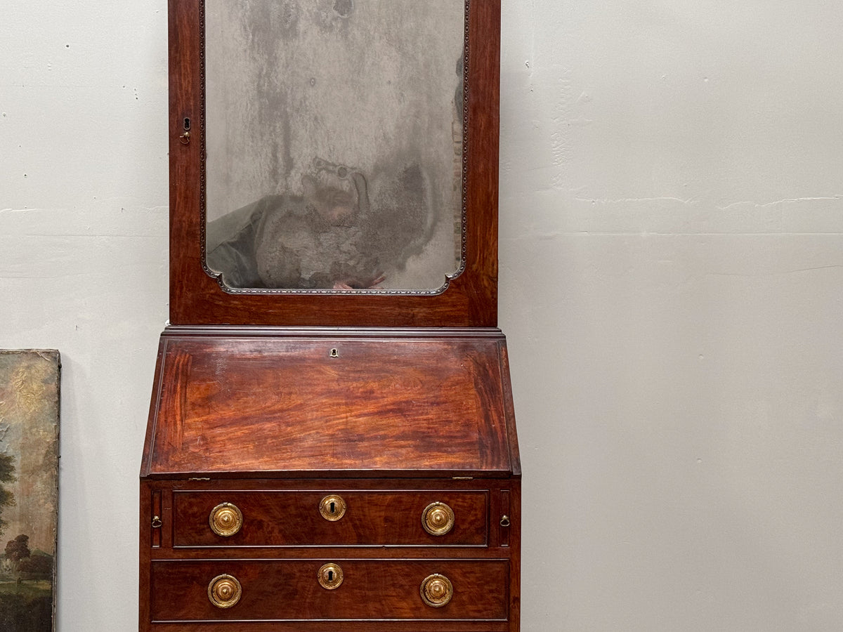 A George II Mahogany Secretaire Bookcase