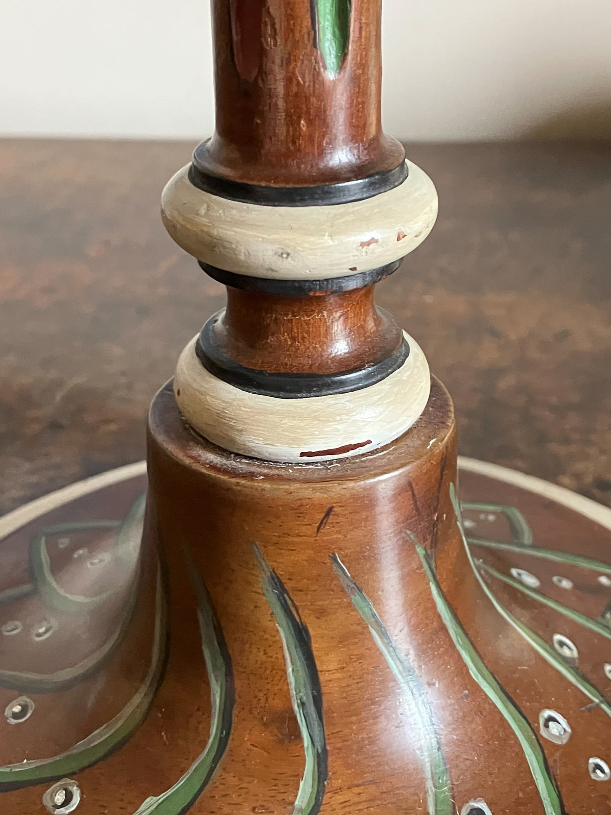 An Early 20th Century Painted Lamp