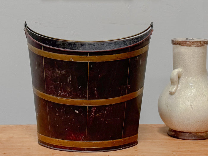 A Regency Toleware Bucket