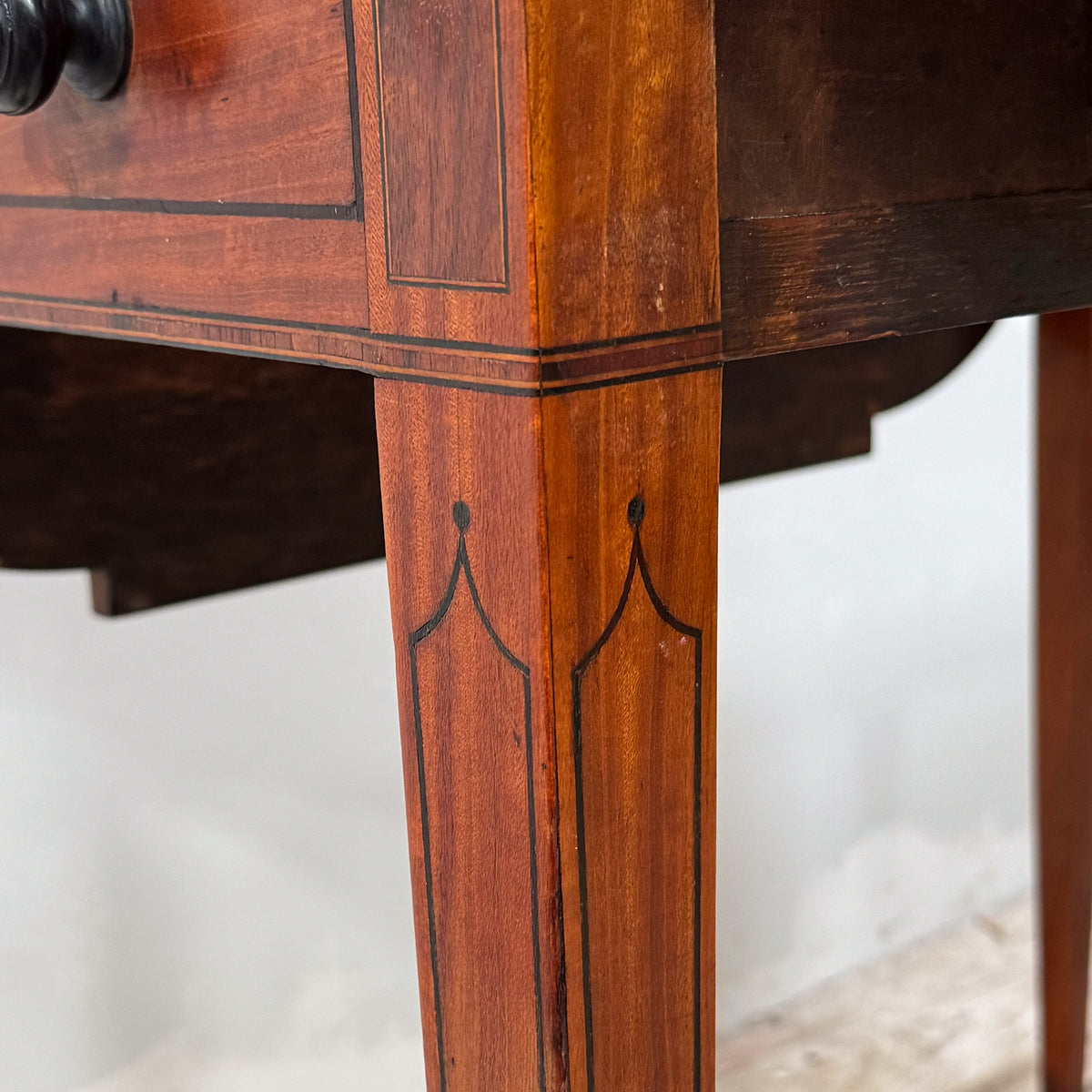 A Sheraton Period Satinwood Pembroke Table