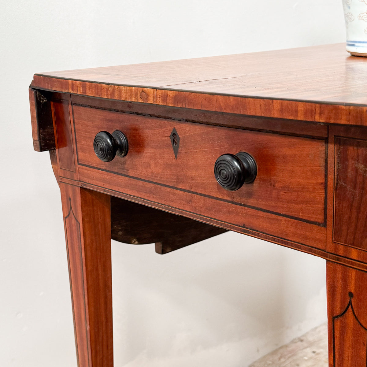 A Sheraton Period Satinwood Pembroke Table