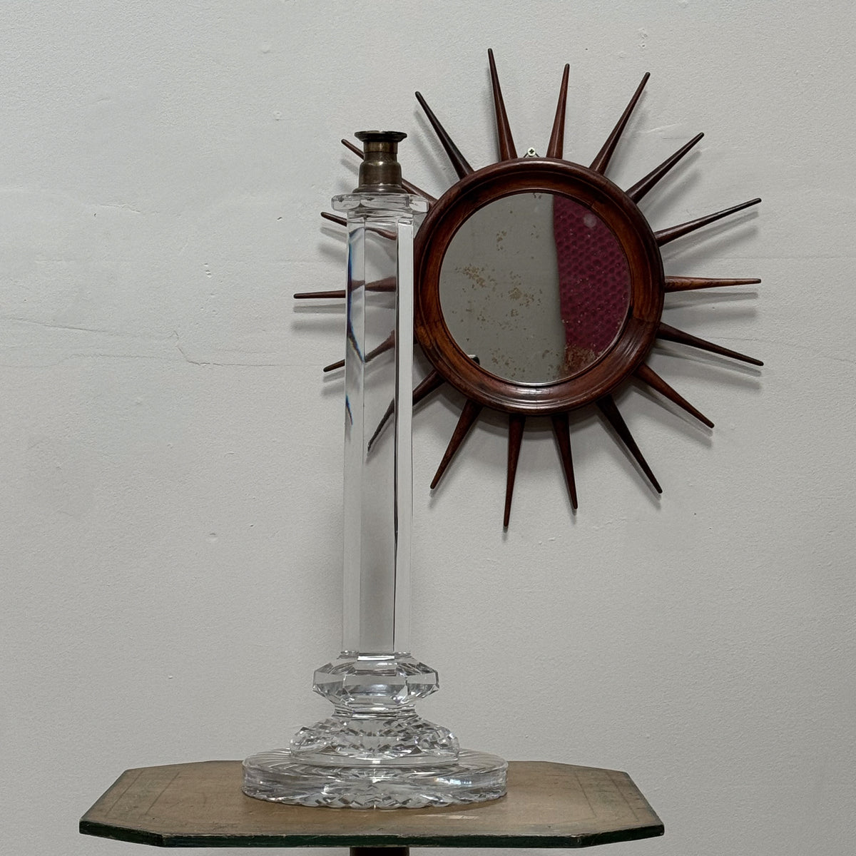 A Large Early 20th Century Glass Lamp Base