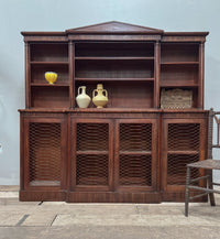 A Regency Mahogany Breakfront Bookcase